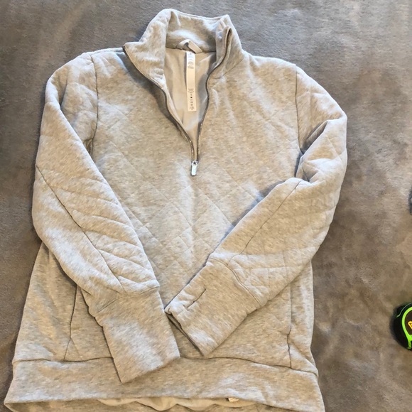lululemon athletica Tops - Lululemon Quarter Zip Quilted Pullover